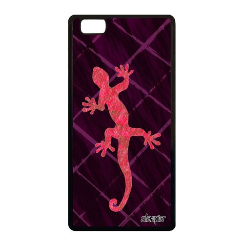 Coque P8 Lite 2015 Silicone Salamandre Dessin Lezard Housse Animaux Femme Huawei P8 Lite 2015