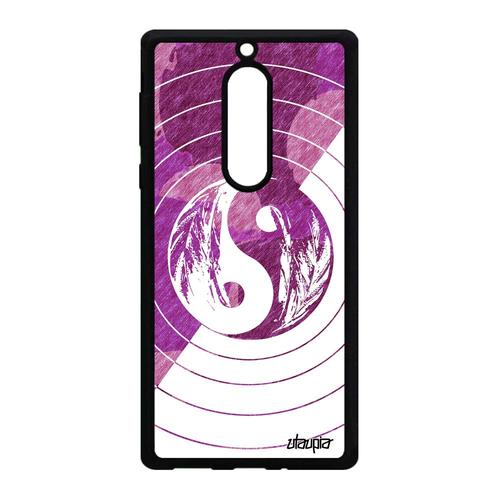 Coque Nokia 5 Silicone Yin Et Yang 4g Metal Rose Rond Couleur Ying Dessin Pastel