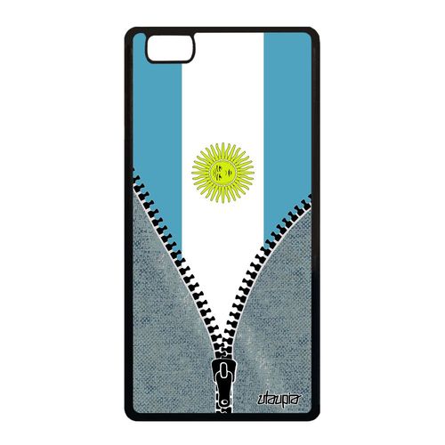Coque P8 Lite 2015 Silicone Drapeau Argentine Argentin Foot 4g Noir Jeans Huawei P8 Lite 2015