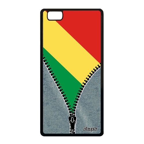 Coque P8 Lite 2015 Silicone Drapeau Congo Brazzaville Congolais Telephone Huawei P8 Lite 2015