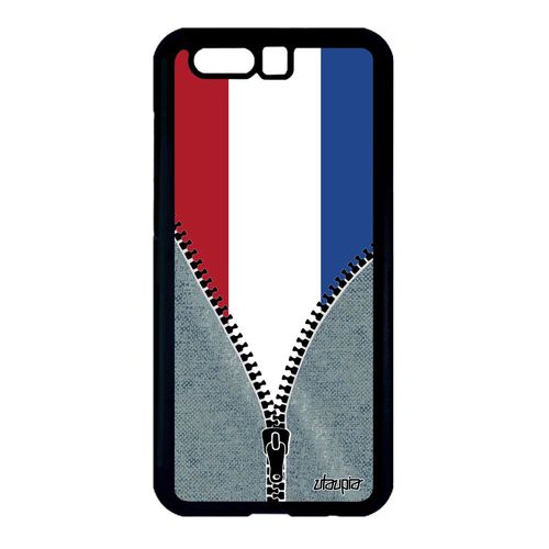 Coque Pour Honor 9 Silicone Drapeau Pays Bas Hollande Hollandais Foot Jeans Noir