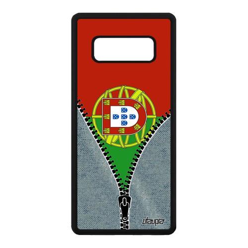 Coque Galaxy Note 8 Silicone Drapeau Portugal Portugais Football Jeans A Samsung Galaxy Note 8
