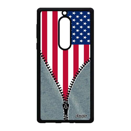 Coque Nokia 5 Silicone Drapeau Etats Unis Usa Americain Jeux Olympiques Nfl Nba