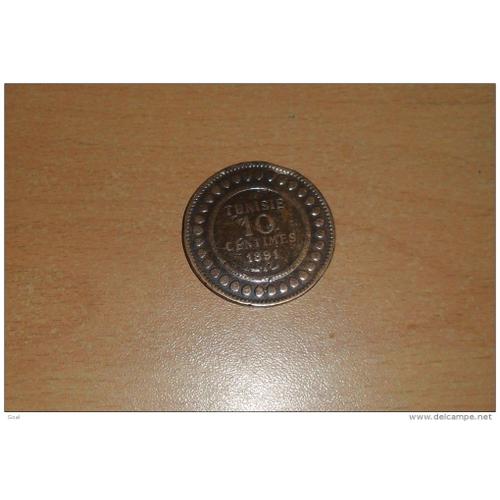 10 Centimes De Tunisie 1891 En Tb+