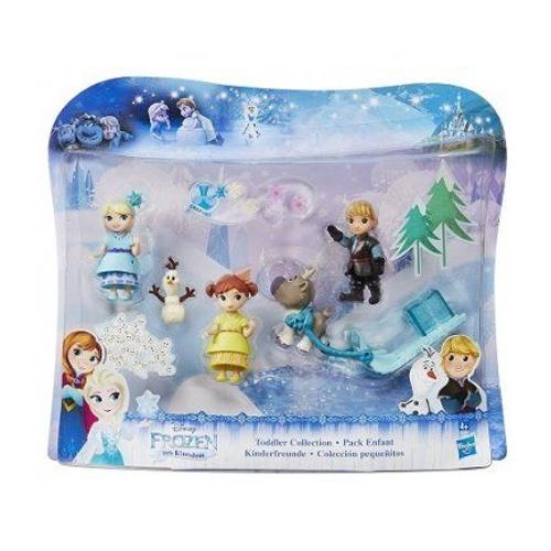 Pack Enfant La Reine Des Neiges - Mini-Poup?Es - Disney Frozen Little Kingdom