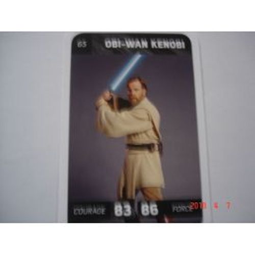 Carte Leclerc Star Wars 2018 : Obi-Wan Kenobi Numéro 65