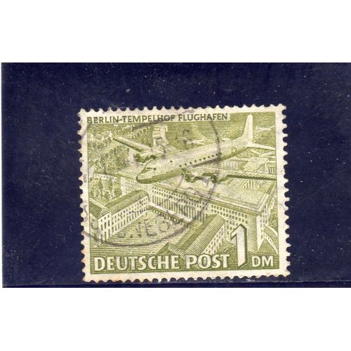 Timbre-Poste De Berlin Ouest (Aéroport De Tempelhof)