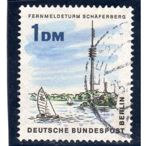 Timbre-Poste De Berlin Ouest (Tour Radio De Schaferberg)