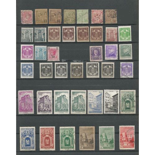 Monaco - Lot Timbres Divers.