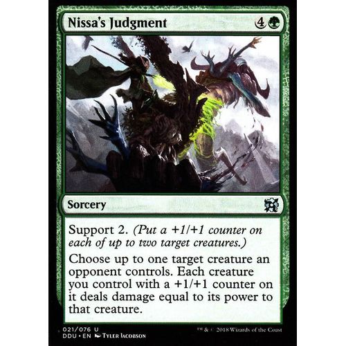 Nissa's Judgment (Jugement Selon Nissa) - Mtg - Elves Vs Inventors - U - Vo