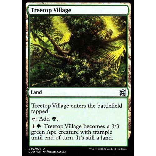 Treetop Village (Village Arboricole) - Mtg - Elves Vs Inventors - U - Vo