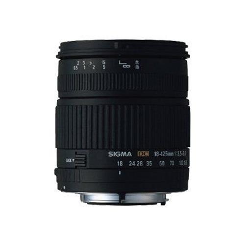 Objectif Sigma - Fonction Zoom - 18 mm - 125 mm - f/3.5-5.6 DC - Nikon F