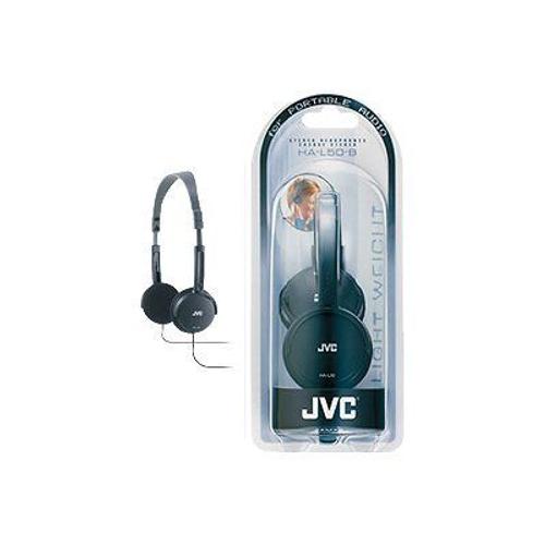 JVC HA-L50-B - Écouteurs - sur-oreille - filaire - jack 3,5mm - noir
