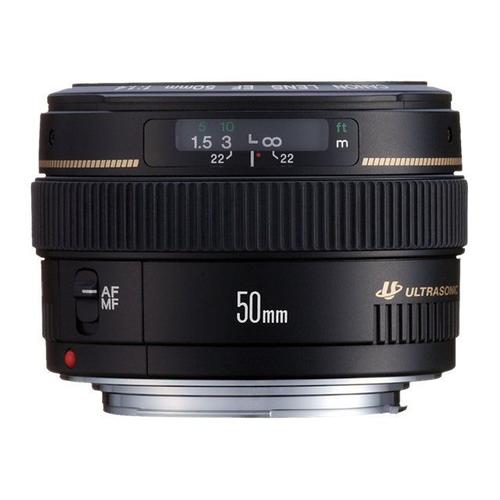 Objectif Canon EF 50 mm - f/1.4 USM - Canon EF - pour EOS 1000, 1D, 50, 500, 5D, 7D, Kiss F, Kiss X2, Kiss X3, Rebel T1i, Rebel XS, Rebel XSi