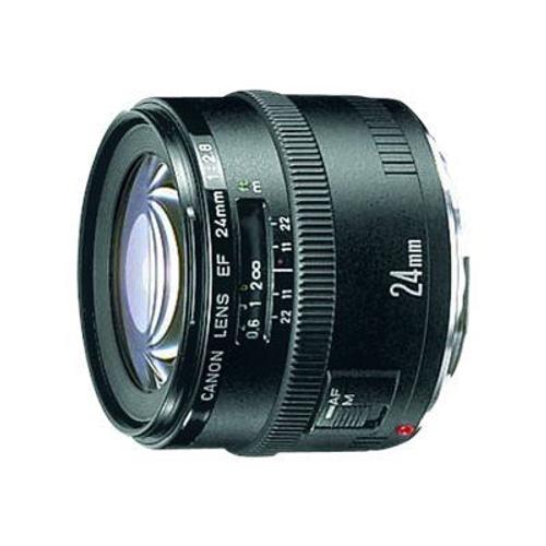 Objectif Canon EF - Fonction Grand angle - 24 mm - f/2.8 - Canon EF - pour EOS 1000, 1D, 50, 500, 5D, 7D, Kiss F, Kiss X2, Kiss X3, Rebel T1i, Rebel XS, Rebel XSi
