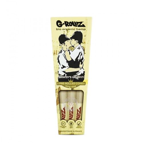 3 cones king size g-rollz banksy green