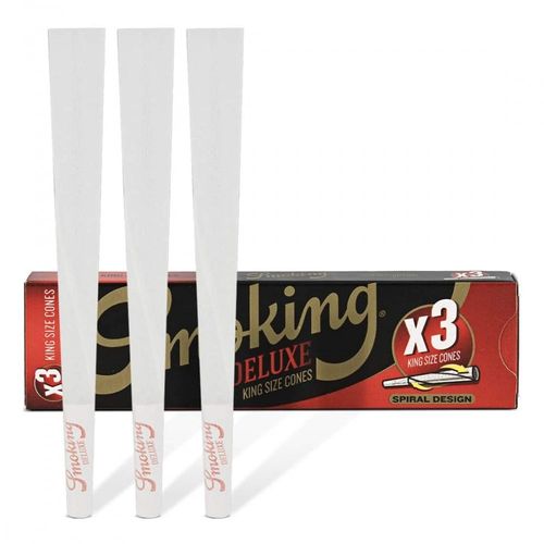 3 cônes smoking pré-roulés king size deluxe