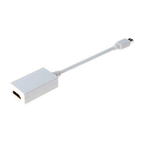 DIGITUS - Adaptateur vidéo - Mini DisplayPort mâle pour HDMI femelle - 15 cm - double blindage - blanc