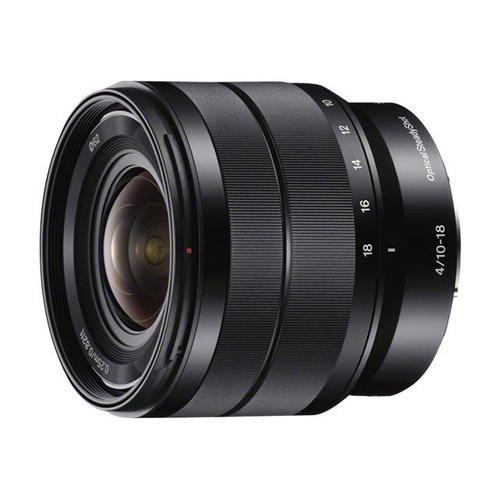 Objectif Sony SEL1018 - Fonction Zoom - 10 mm - 18 mm - f/4.0 OSS - Sony E-mount - pour Handycam NEX-VG900; a NEX 3NL, 3NY, C3, F3D, F3K, F3Y; a5100