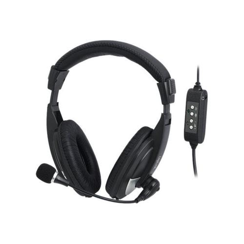 LogiLink USB Stereo Headset High Quality - Micro-casque - circum-aural - filaire
