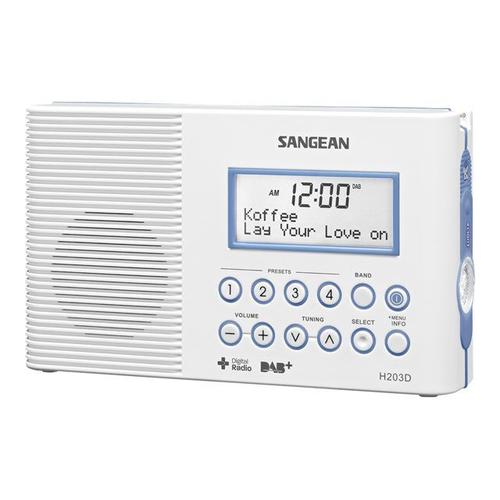 Sangean-H203D - Radio portative DAB - 2 Watt - blanc