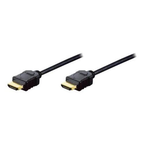 ASSMANN - Câble HDMI avec Ethernet - HDMI mâle pour HDMI mâle - 2 m - triple blindage - noir