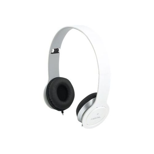 LogiLink Stereo High Quality Headset - Micro-casque - circum-aural - filaire - blanc