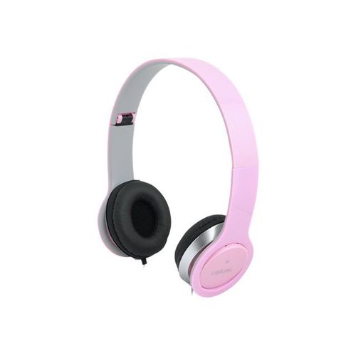 LogiLink Stereo High Quality Headset - Micro-casque - circum-aural - filaire - rose