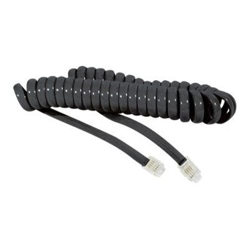 generic - Cordon de combiné - RJ-9 mâle pour RJ-9 mâle - 2 m - noir