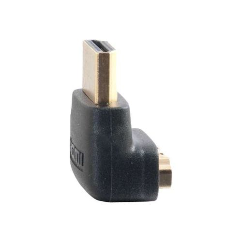 C2G 90° Down Adapter - Adaptateur HDMI - HDMI mâle pour HDMI femelle - noir - connecteur à 90°