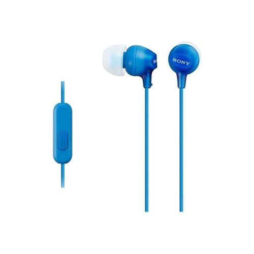 Sony MDR-EX15AP - EX Series - écouteurs avec micro - intra-auriculaire - filaire - jack 3,5mm - bleu