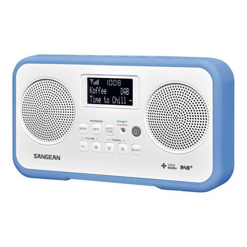 Sangean-DPR-77 - Radio portative DAB - 1 Watt - blanc, bleu
