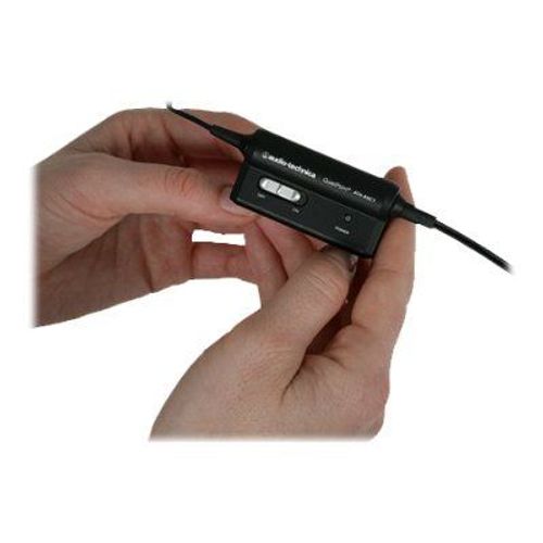 Audio-Technica ATH ANC1 QuietPoint - Écouteurs - circum-aural - filaire - Suppresseur de bruit actif - jack 3,5mm
