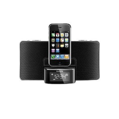 Philips Docking Entertainment System DC220 - Radio-réveil avec socle Apple Dock - 5 Watt