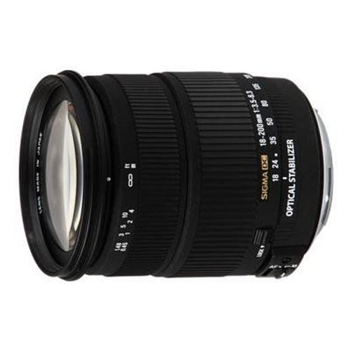 Objectif Sigma - Fonction Zoom - 18 mm - 200 mm - f/3.5-6.3 DC OS - Canon EF