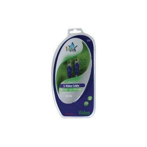 HQ Standard - Câble vidéo - RCA (M) pour 4 broches mini-din (M) - 10 m - blanc