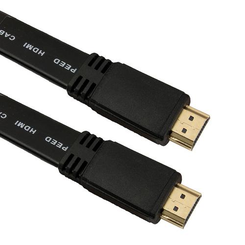 Lindy - Câble HDMI - HDMI mâle pour HDMI mâle - 2 m - blindé - noir - moulé, plat, support 4K