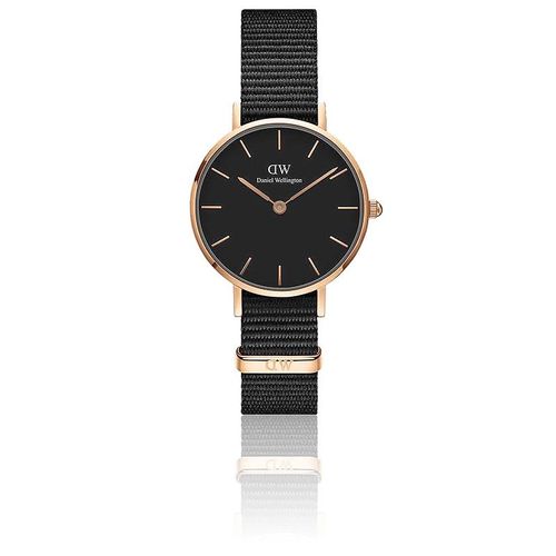 Daniel Wellington Classic Petite Cornwall 28 Mm Cadran Noir/Pvd Rose Dw00100247