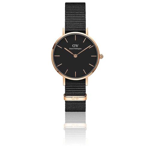 Daniel Wellington Classic Petite Cornwall 32 Mm Cadran Noir/Pvd Or Rose Dw00100215