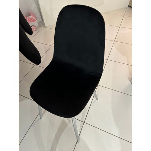 Chaises Velours Noire