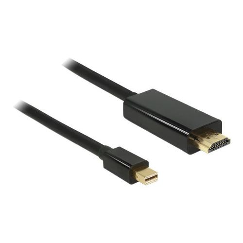 Delock High Speed HDMI - Câble adaptateur - Mini DisplayPort mâle pour HDMI mâle - 2 m - noir - support 1080p