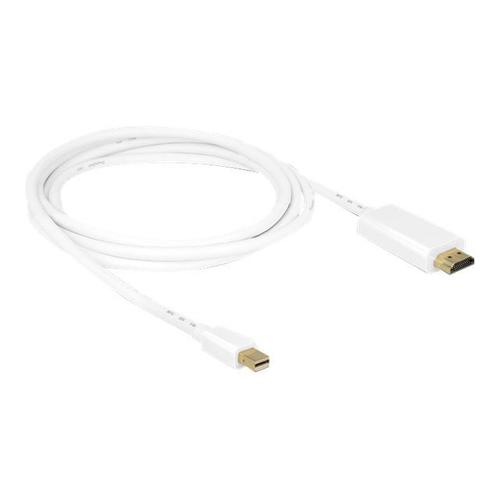 Delock - Câble adaptateur - Mini DisplayPort mâle pour HDMI mâle - 2 m - blanc