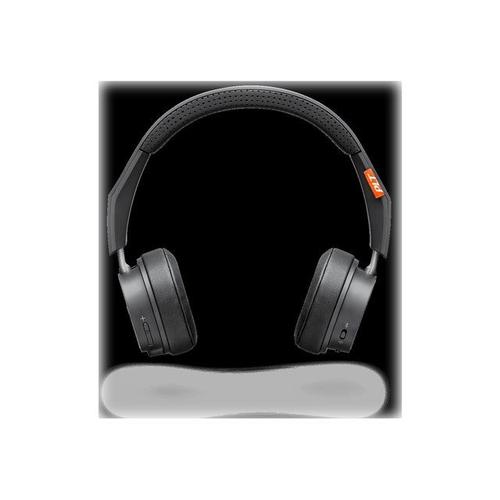 Plantronics Backbeat 505 - 500 Series - casque avec micro - sur-oreille - Bluetooth - sans fil - jack 3,5mm - gris foncé