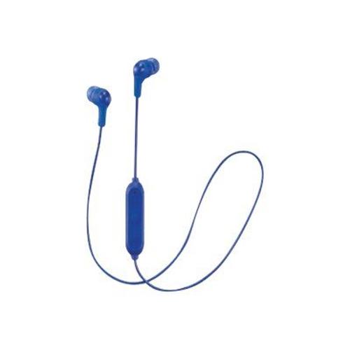 JVC HA-FX9BT Gumy - Écouteurs avec micro - intra-auriculaire - Bluetooth - sans fil - bleu