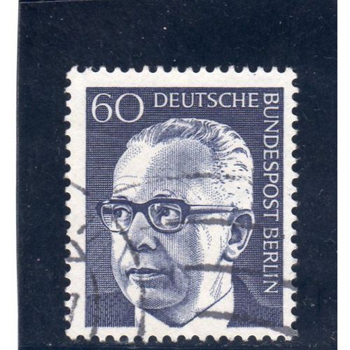 Timbre-Poste De Berlin Ouest (Président G. Heinemann)