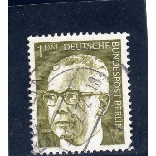 Timbre-Poste De Berlin Ouest (Président G. Heinemann)