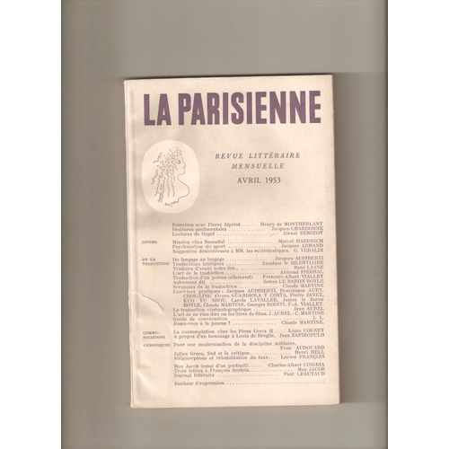 Revue Litteraire La Parisienne 4