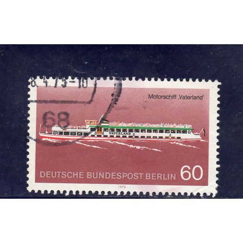 Timbre-Poste De Berlin Ouest (Bateau De Croisière Vaterland)