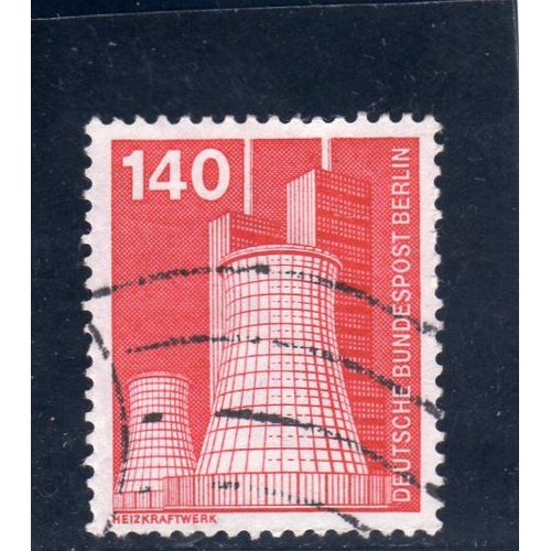 Timbre-Poste De Berlin Ouest (Industrie Et Technique : Centrale Thermique)