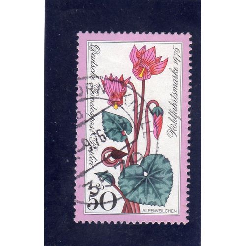 Timbre-Poste De Berlin Ouest (Fleur : Cyclamen)